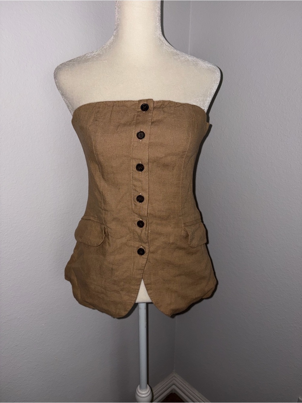Universal Thread Camel/Tan Textured Knit Top